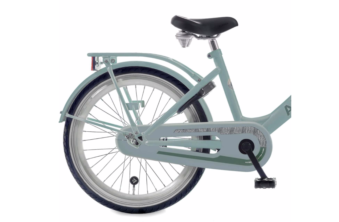 Alpina Clubb meisjesfiets met voordrager 20" Soft Mint Matt 6+