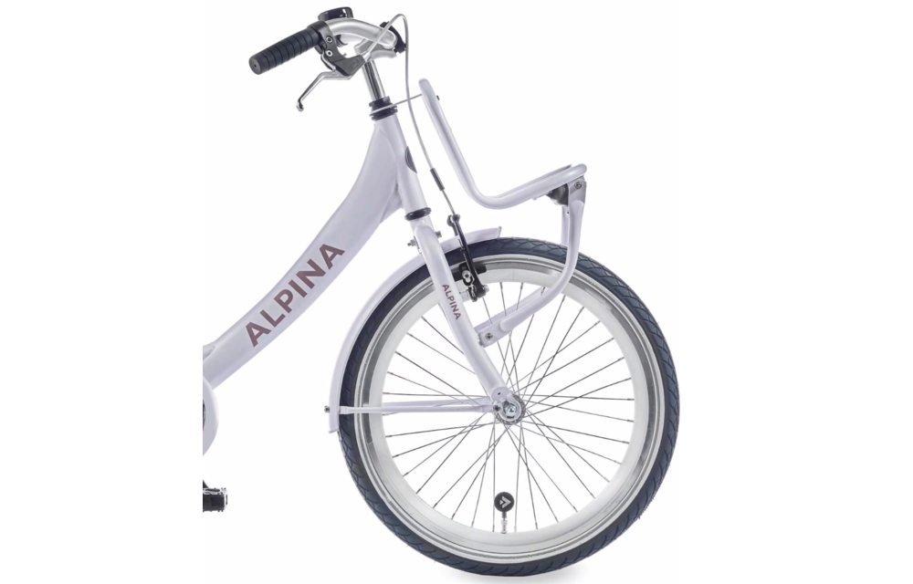 Alpina Clubb meisjesfiets met voordrager 22" Frosty Pink Matt 6+