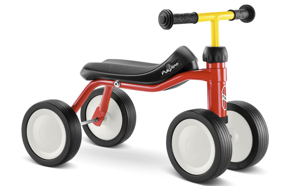 Pukylino oefenfiets met 4 wielen Rood 1+