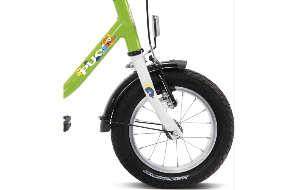 Puky 12" Steel Kiwi en wit 3+