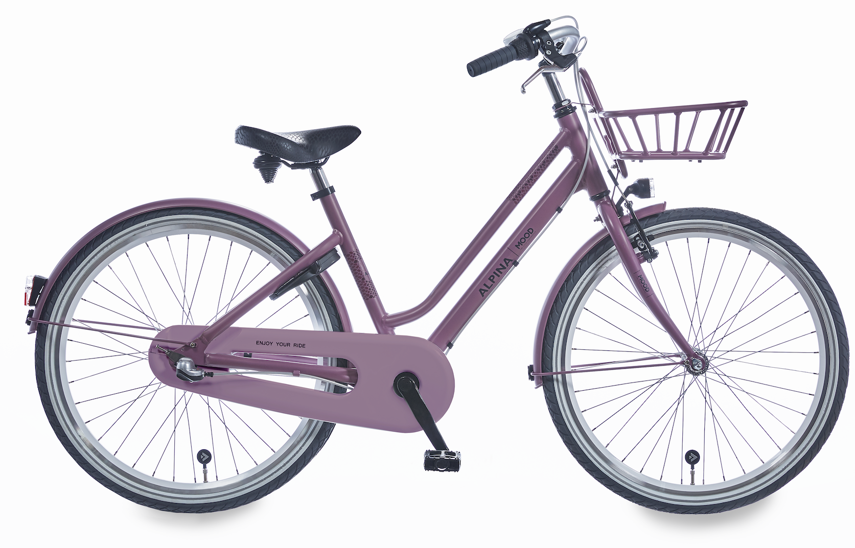 Alpina Mood meisjesfiets 24" 3 versnellingen Dark Mauve Matt 8+