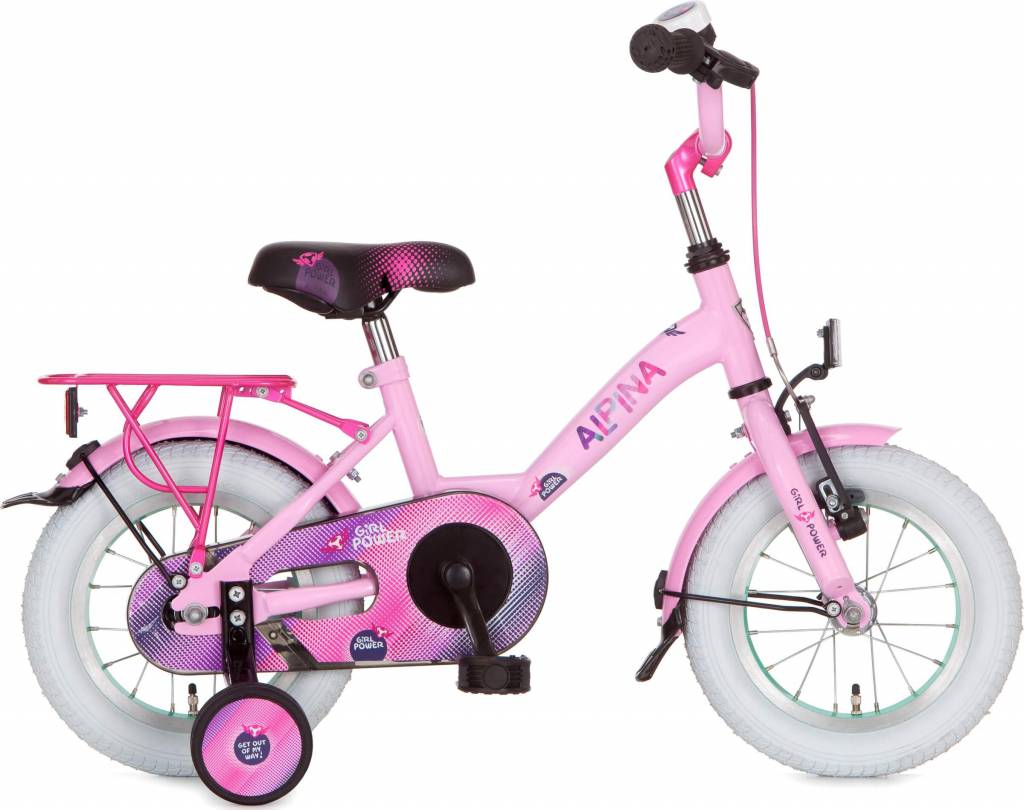 Showroom model - Alpina Girlpower 12" Meisjesfiets Sparkle Pink 3+
