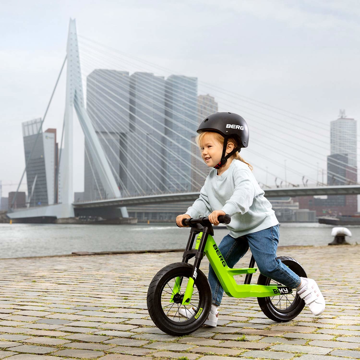 Berg loopfiets Biky City Green 2,5+