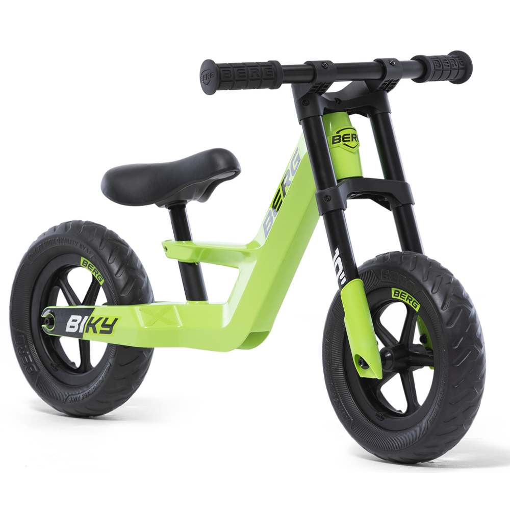 Berg loopfiets Biky City MINI Green 2+ - Kinderfietsshop.nl