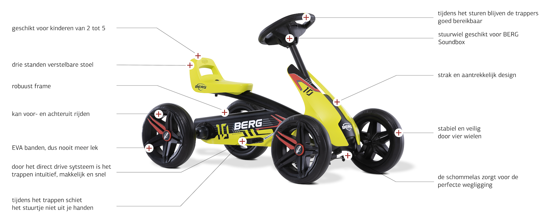 Berg mini-skelter Buzzy Aero 2+
