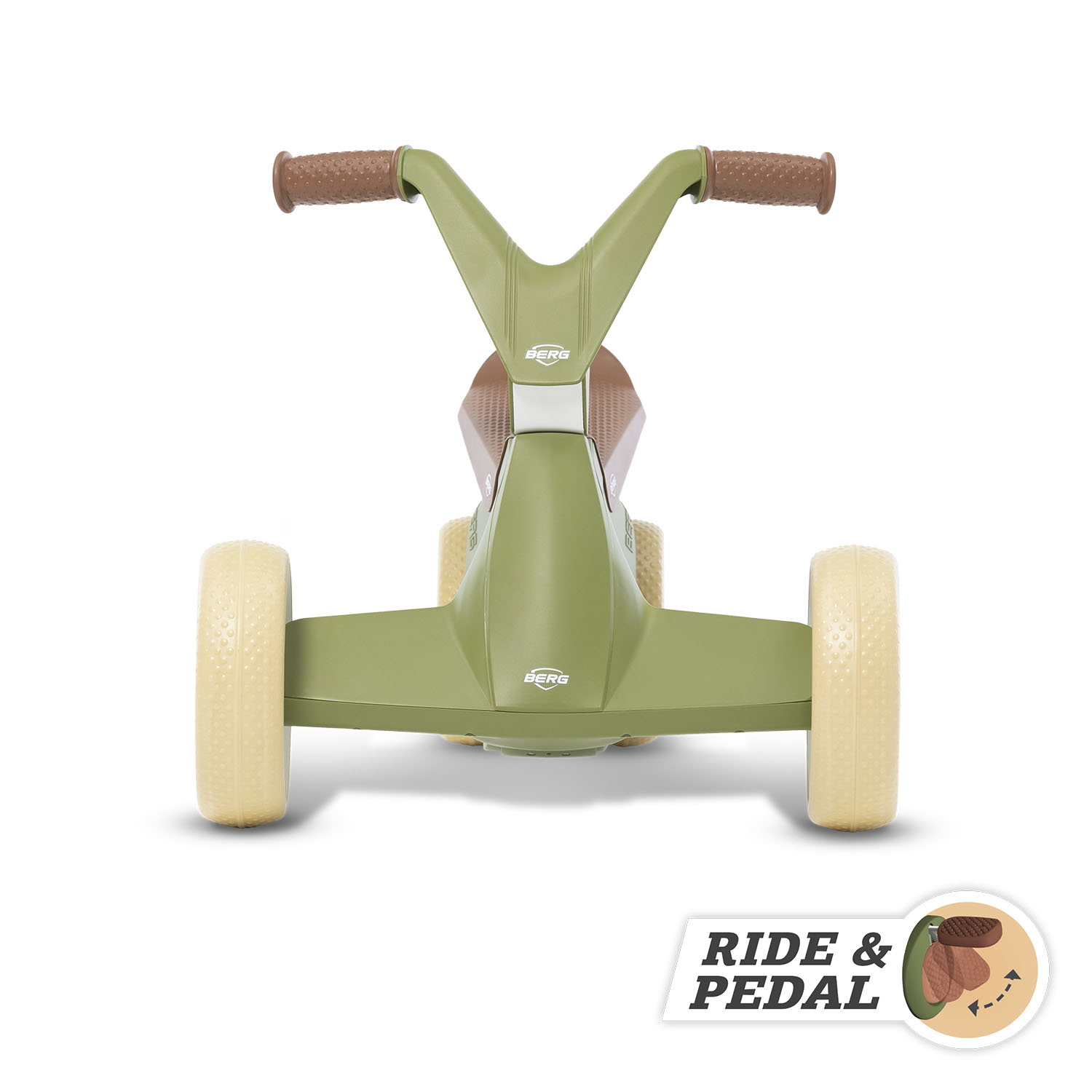 Berg loopfiets-driewieler GO2 Retro Green 1+