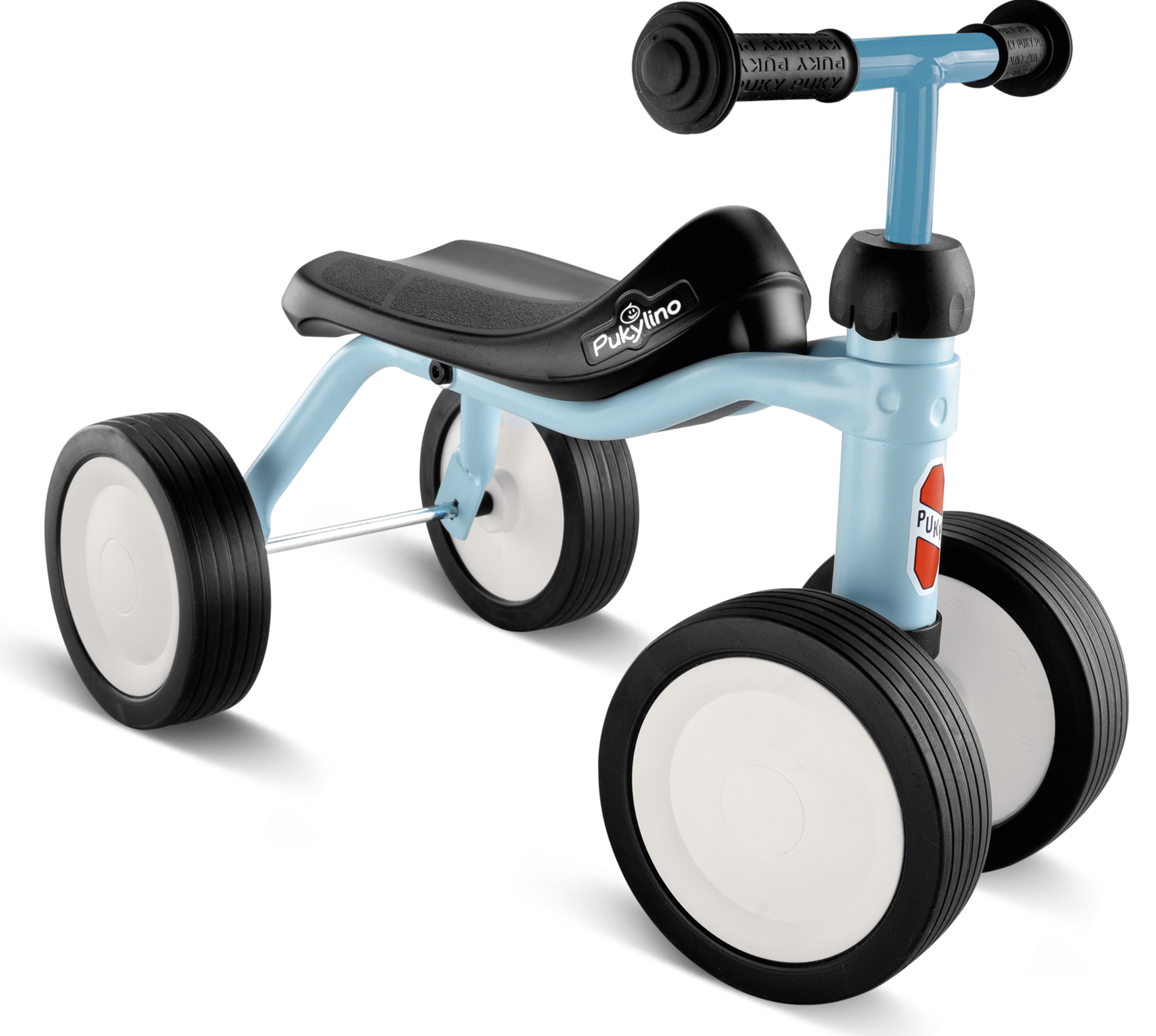 Pukylino oefenfiets met 4 wielen Lichtblauw 1+