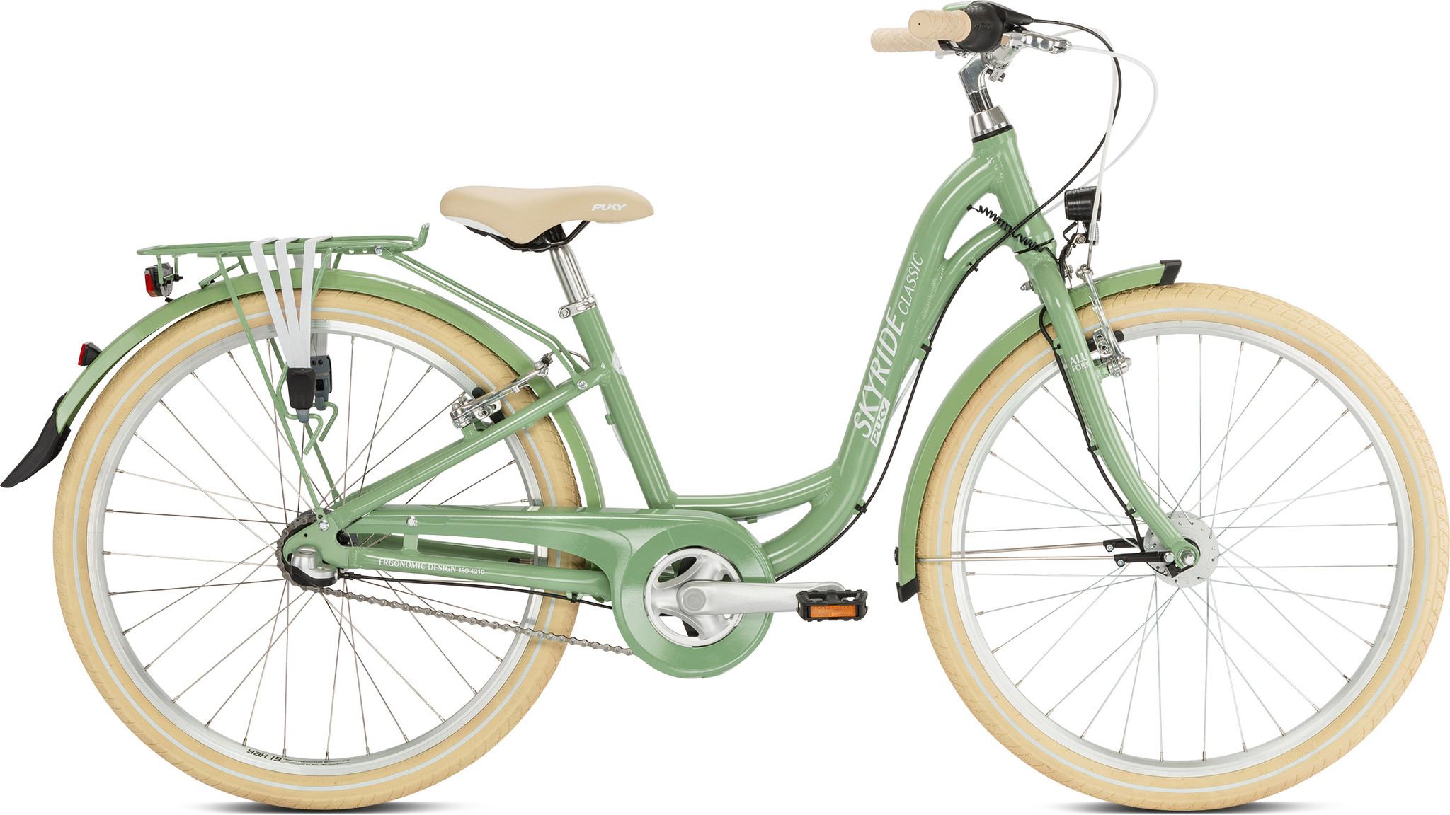 Puky Skyride ALU Light 24" 3 speed groen Classic 8+