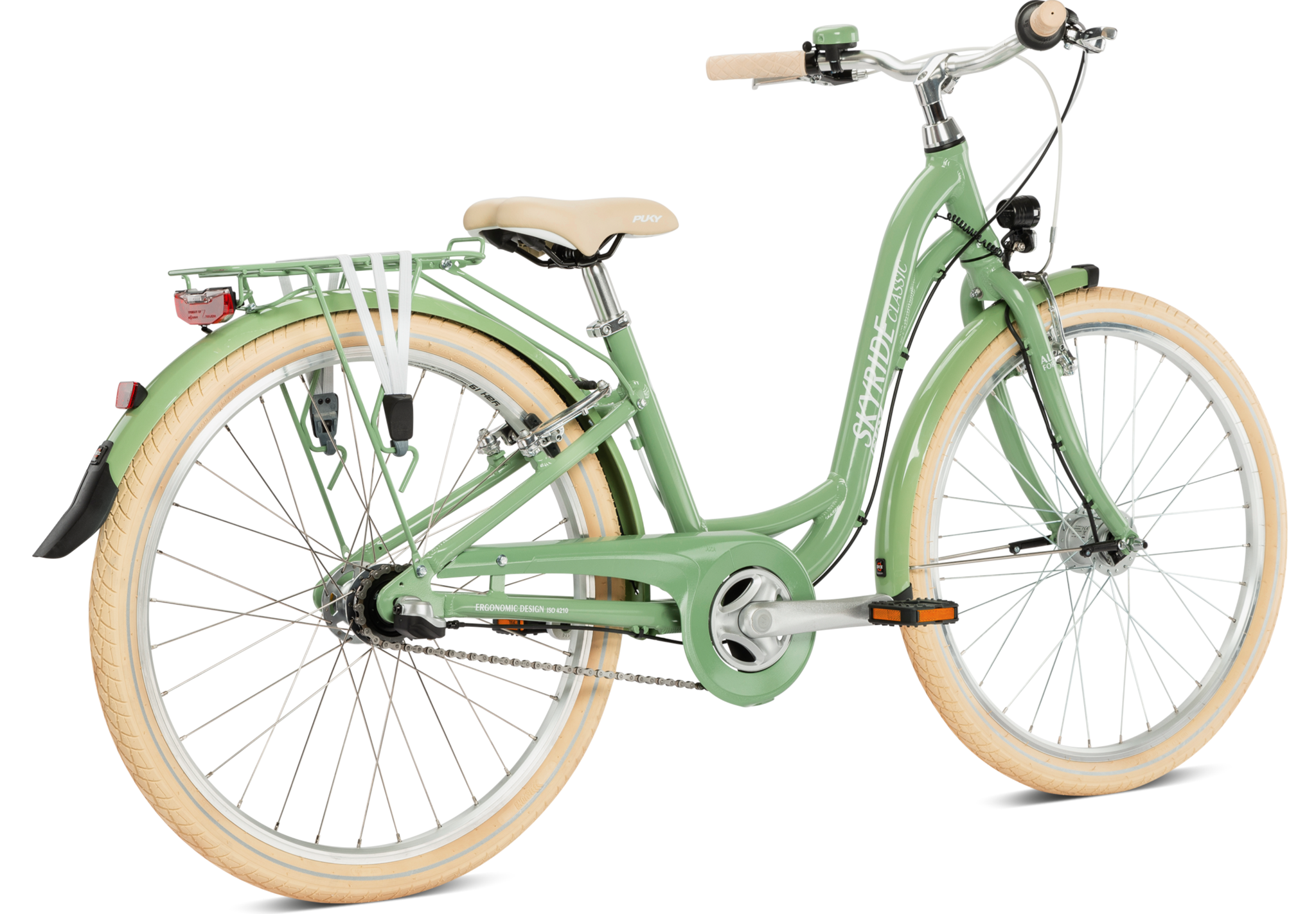 Puky Skyride ALU Light 24" 3 speed groen Classic 8+