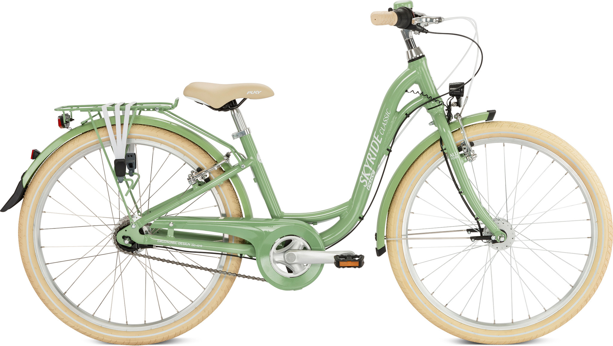 Puky Skyride ALU Light 24" 7 speed Retro Groen Classic 8+