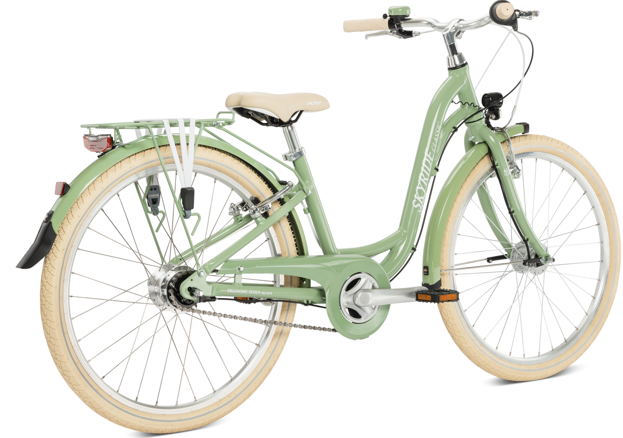 Puky Skyride ALU Light 24" 7 speed Retro Groen Classic 8+