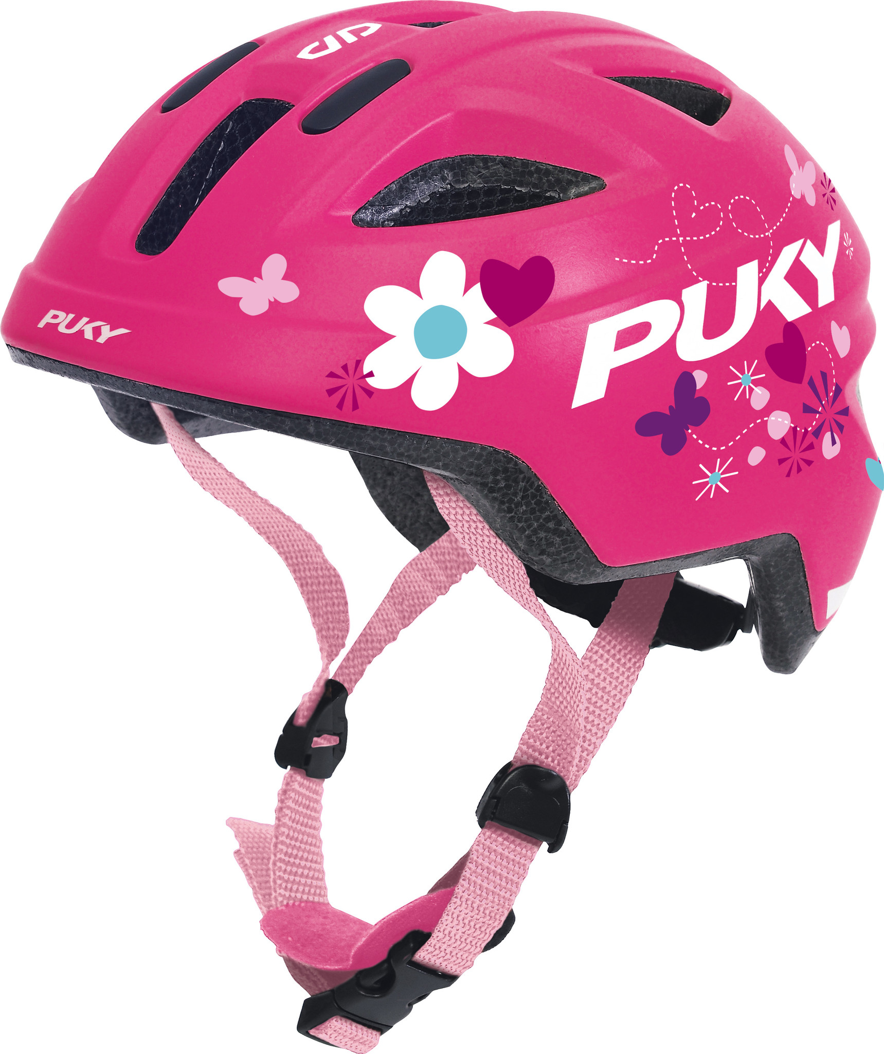 Puky fietshelm Pro pink flower small (45-51cm)