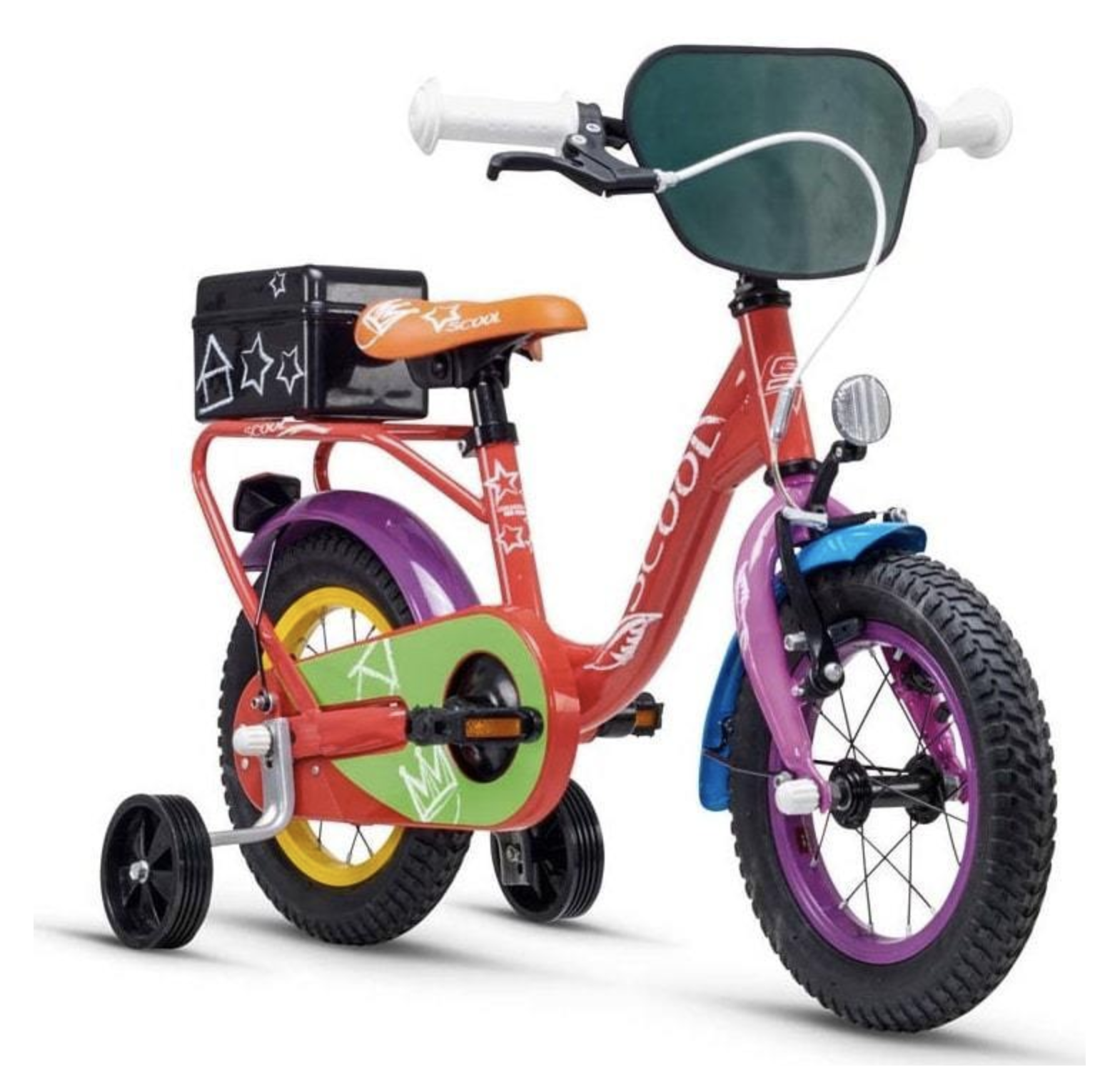 S'COOL niXe 12" Meisjesfiets Rood 3+