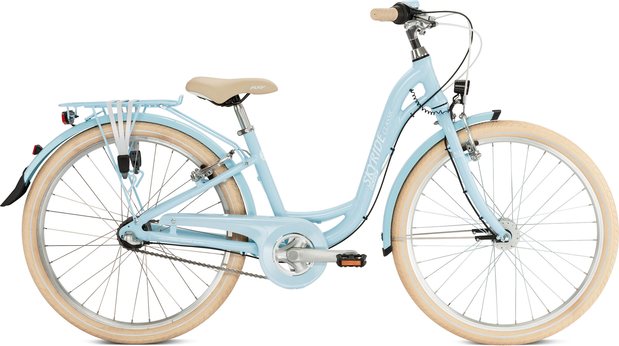 Puky Skyride 24" 3 speed retro blauw Classic 8+
