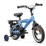 Loekie Snake jongensfiets 12" Sky Blue 3+