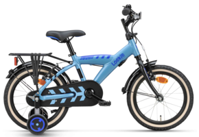 Loekie Snake jongensfiets 16" Sky Blue 4+