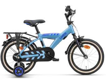 Loekie Snake jongensfiets 16" Sky Blue 4+