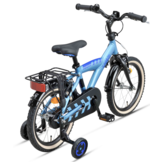 Loekie Snake jongensfiets 16" Sky Blue 4+