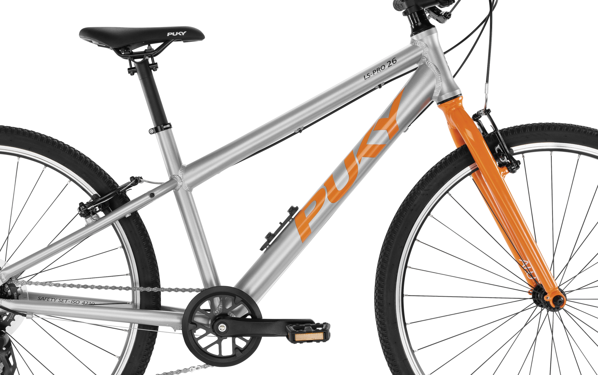 Puky LS-PRO 26" 8-versnelling zilver-oranje 10+