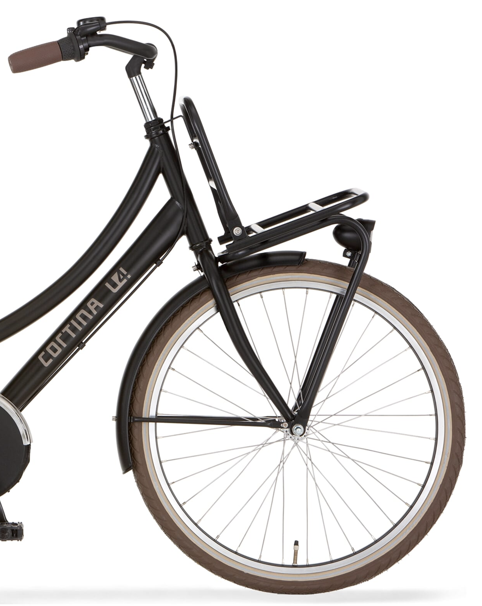 Cortina U4 Transport Mini meisjesfiets 3-speed Jet Black Matt - Kinderfietsshop.nl