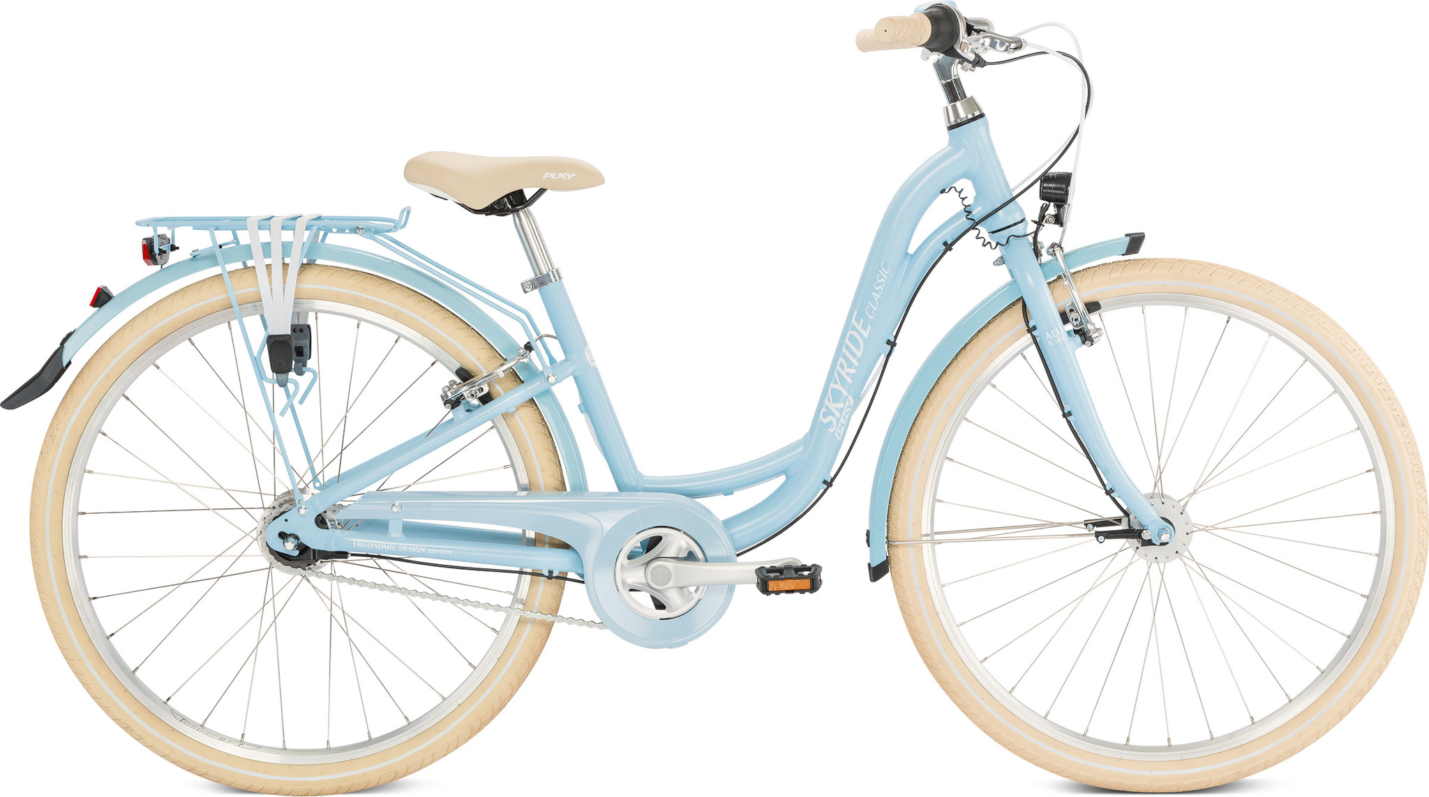 Puky Skyride ALU Light 26" 7 speed hemelblauw Classic 10+