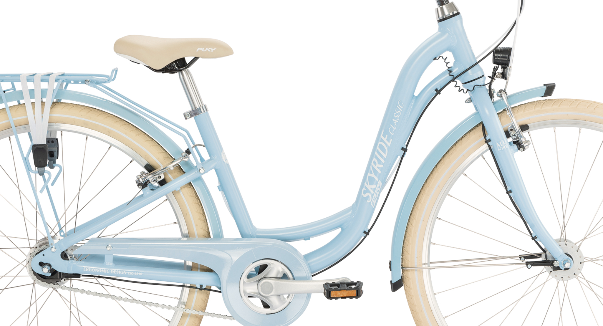 Puky Skyride ALU Light 26" 7 speed hemelblauw Classic 10+
