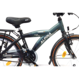 Alpina Yabber jongensfiets 18" Pine Green Matt - Vivid Black Matt 5+