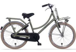 Alpina Cargo meisjesfiets met voordrager 20" Velvet Green Matt 6+