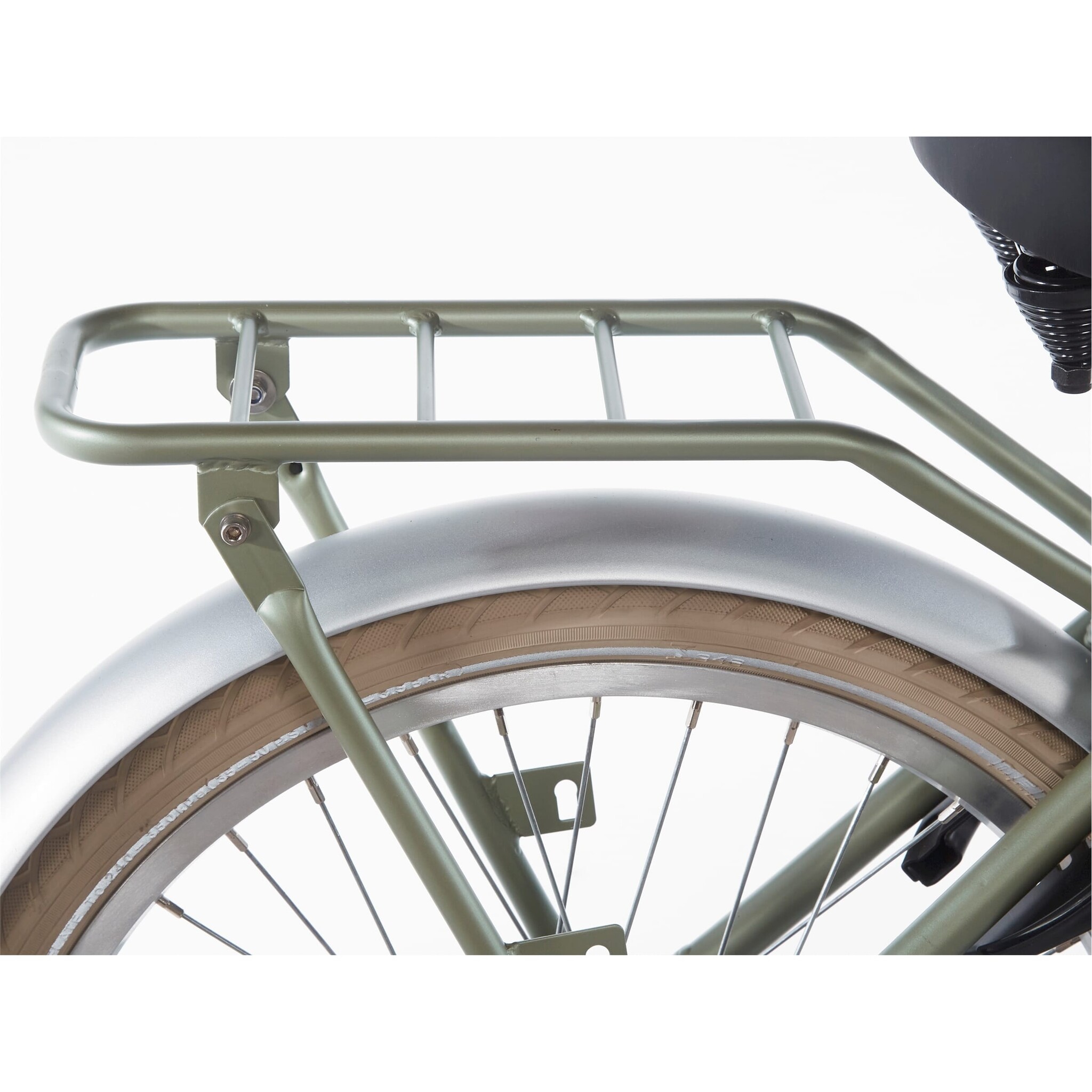 Alpina Cargo meisjesfiets met voordrager 22" Velvet Green Matt 6+