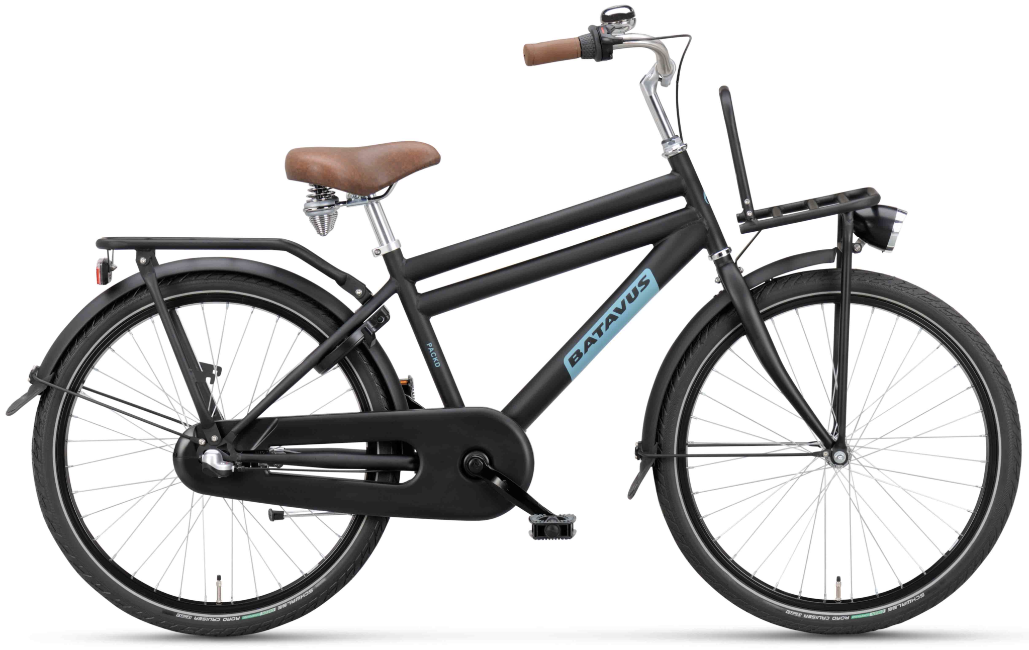 Batavus PACKD Kids jongensfiets 24" 3-speed Zwart Mat 8+