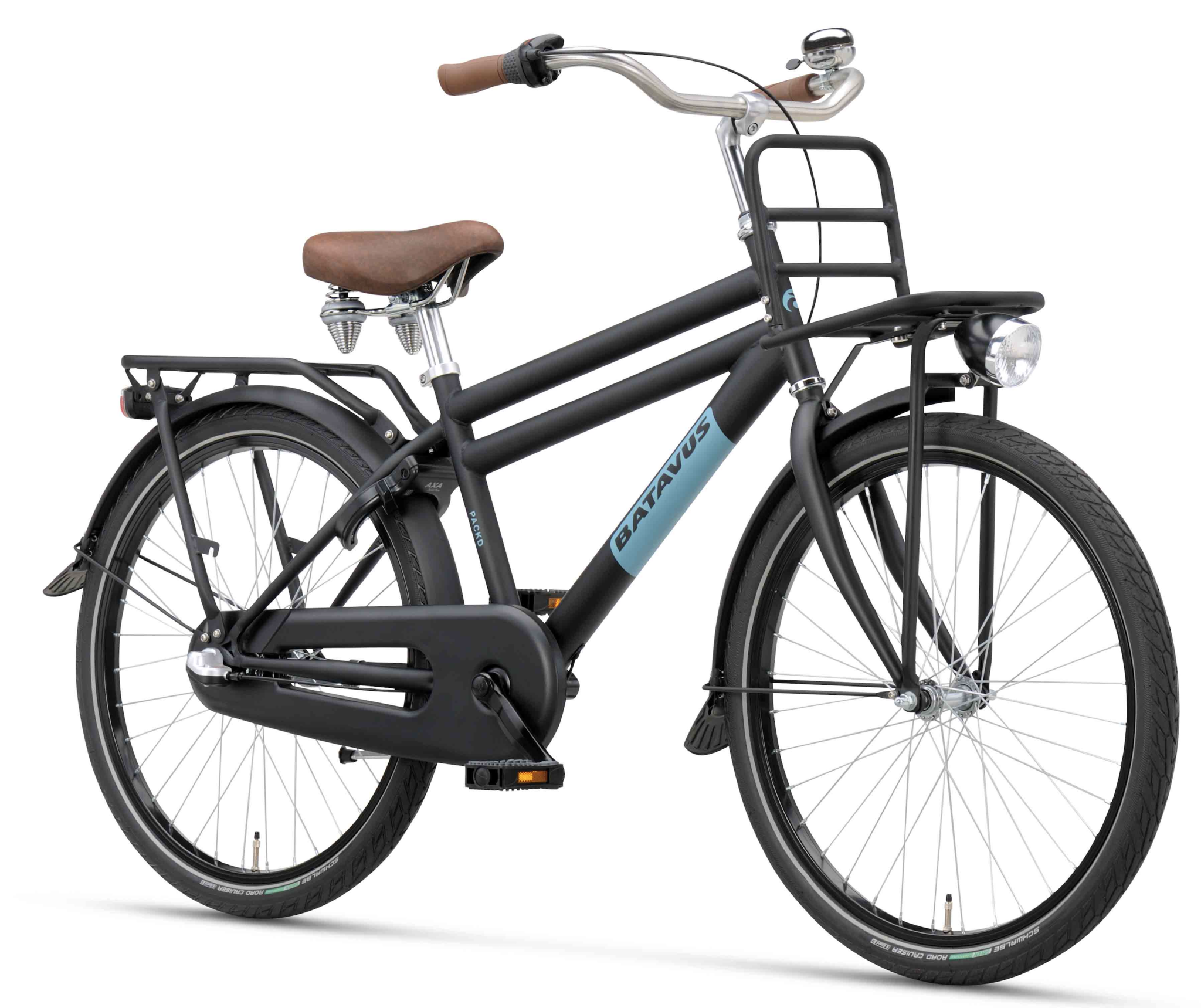 Batavus PACKD Kids jongensfiets 24" 3-speed Zwart Mat 8+