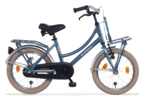 Alpina Cargo meisjesfiets met voordrager 16" Steel Blue Matt 4+
