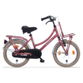 Alpina Cargo meisjesfiets met voordrager 16" Berry Red Matt 4+