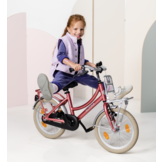 Alpina Cargo meisjesfiets met voordrager 16" Berry Red Matt 4+