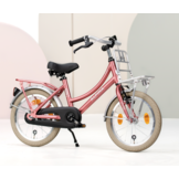 Alpina Cargo meisjesfiets met voordrager 16" Berry Red Matt 4+