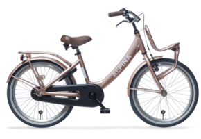 Alpina Clubb meisjesfiets met voordrager 20" Rose Gold Matt 6+