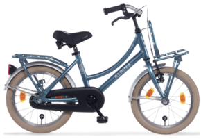 Alpina Cargo meisjesfiets met voordrager 18" Steel Blue Matt 5+