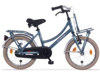 Alpina Cargo meisjesfiets met voordrager 18" Steel Blue Matt 5+