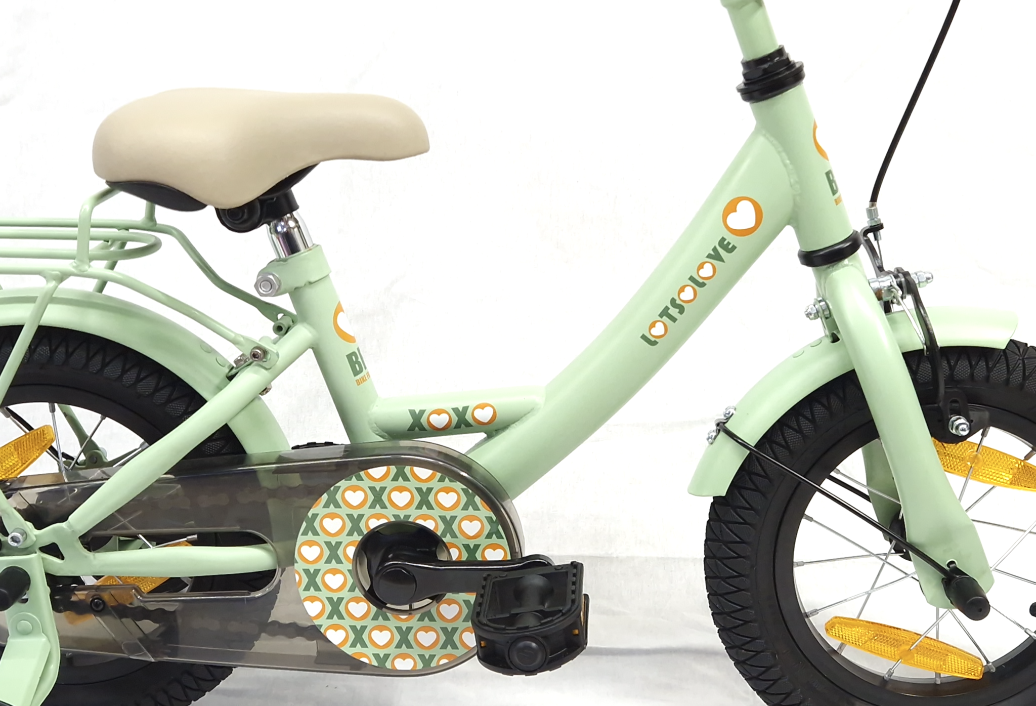 BikeFun meisjesfiets 12" Lots of Love Groen 3+