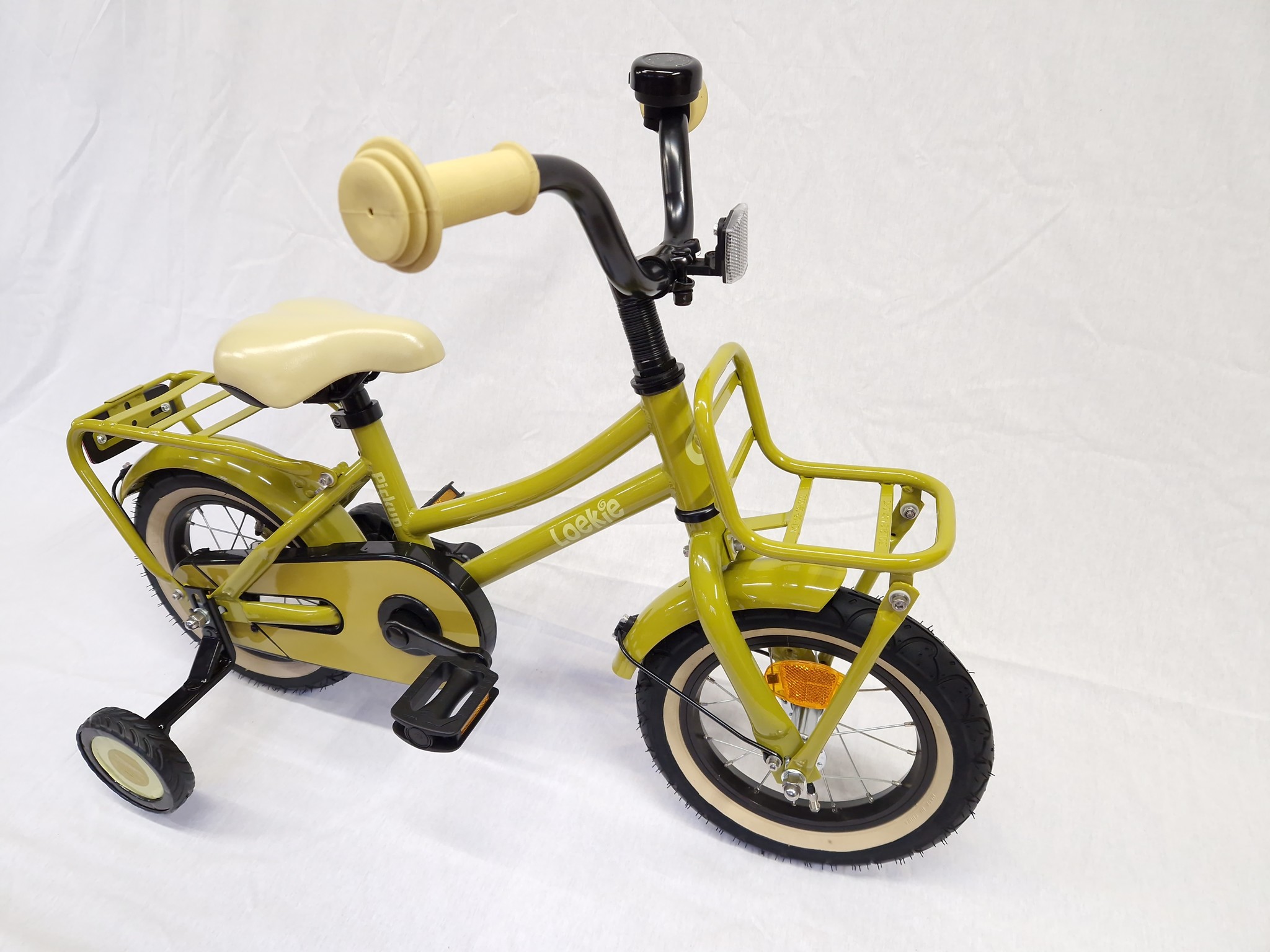 Showroom model - Loekie PACKD meisjesfiets 12" Oker 3+