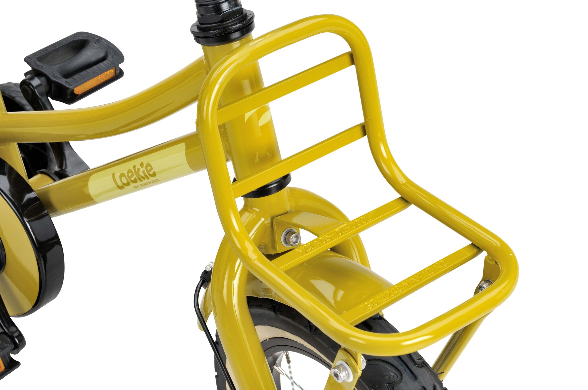 Loekie PACKD meisjesfiets 12" Oker 3+