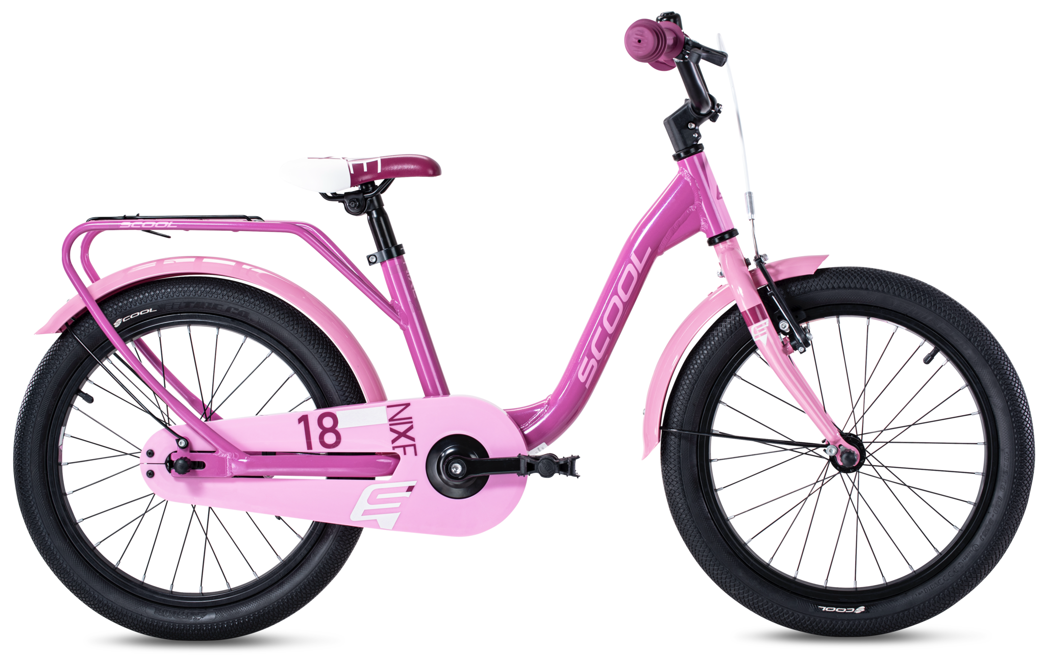 S'COOL niXe 18" Alu Pink - Baby Pink 5+
