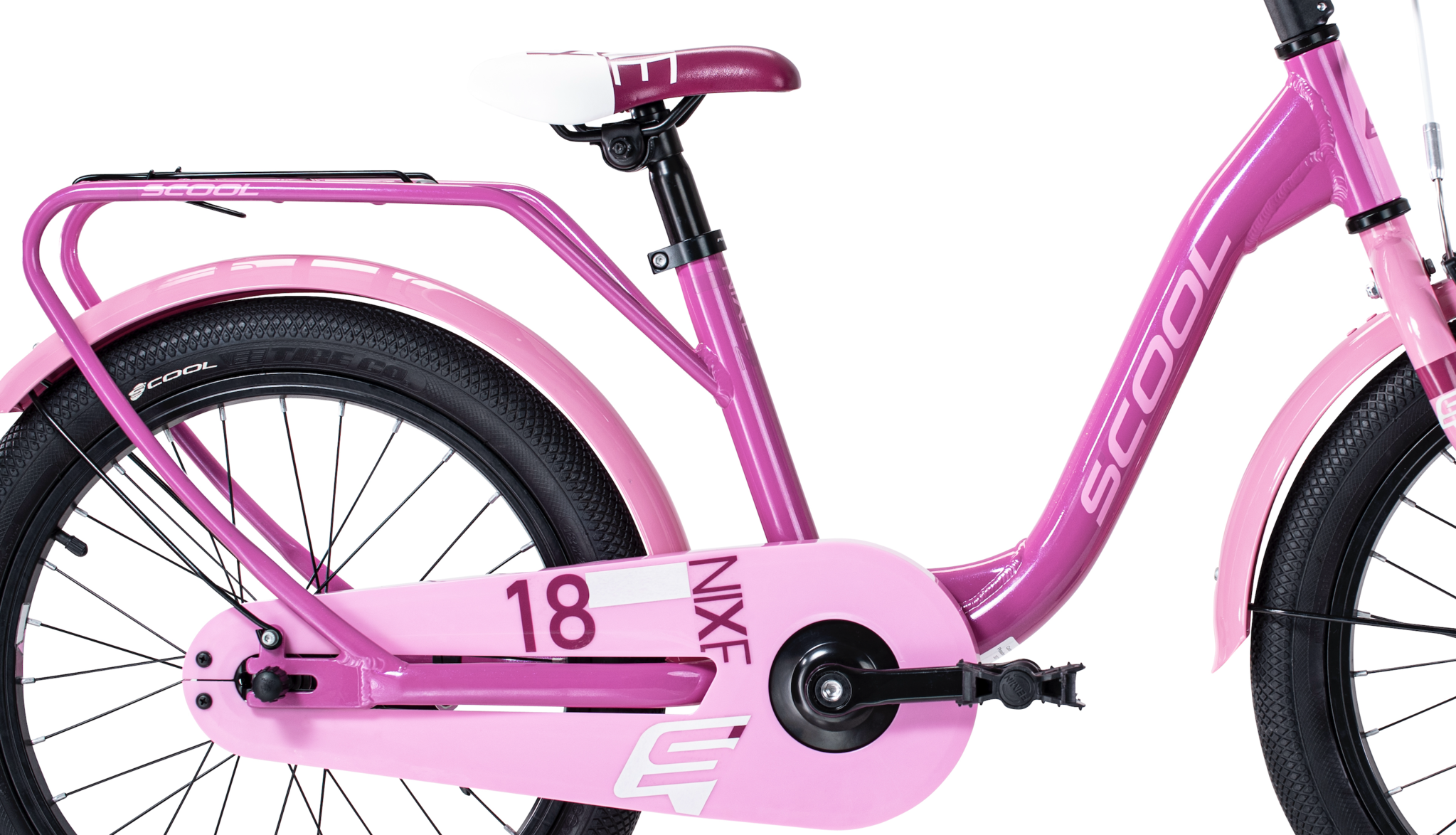 S'COOL niXe 18" Alu Pink - Baby Pink 5+