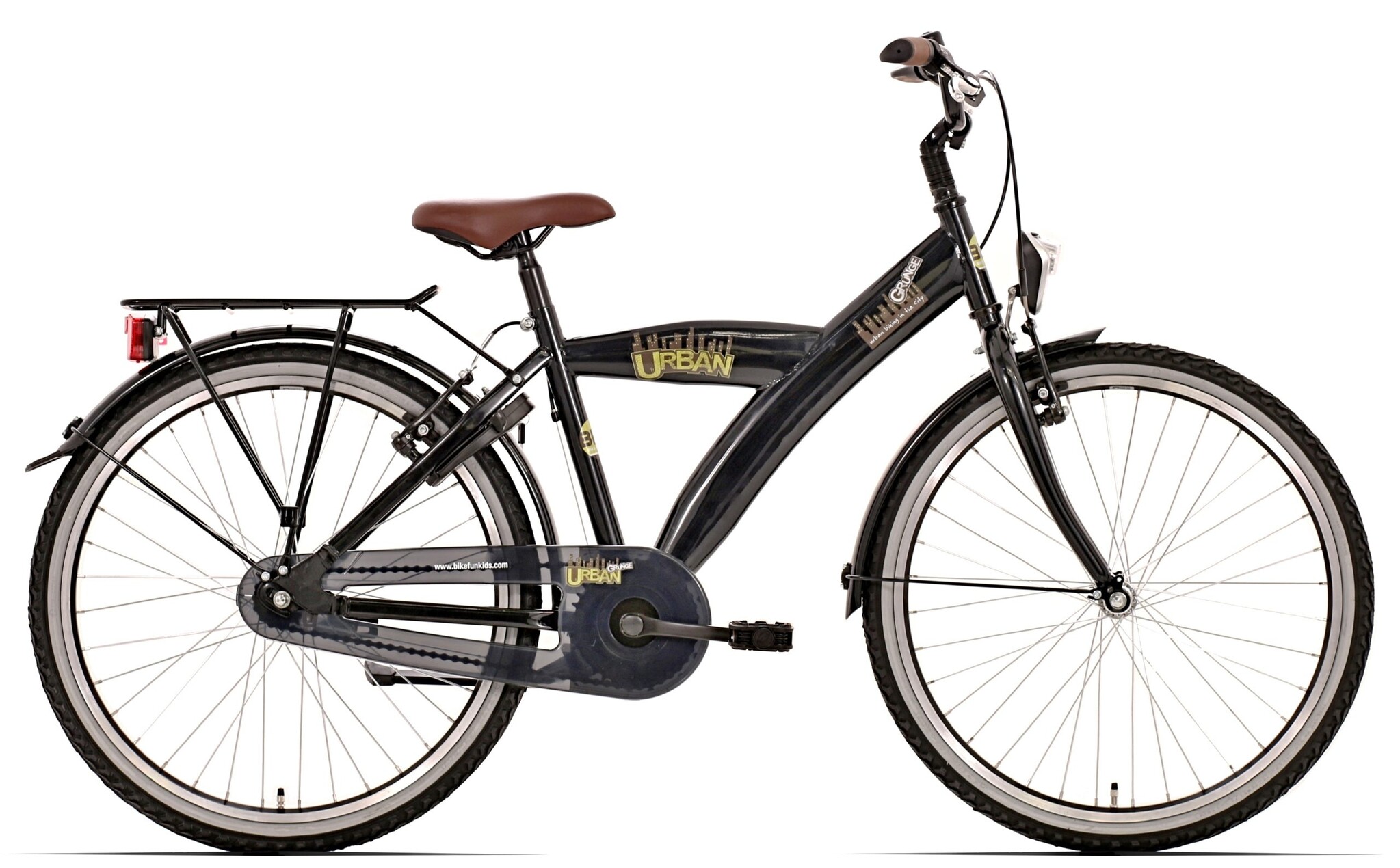 Bike Fun Urban city jongens 24 3 versnellingen Zwart 10 Kinderfietsshop