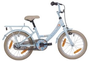 Showroom model - BikeFun meisjesfiets 16" Flower Fun lichtblauw 4+