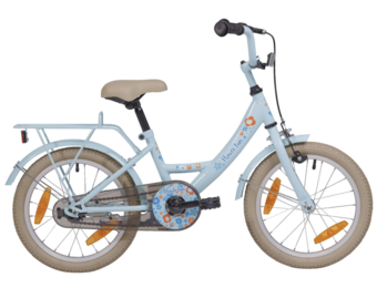 Showroom model - BikeFun meisjesfiets 16" Flower Fun lichtblauw 4+