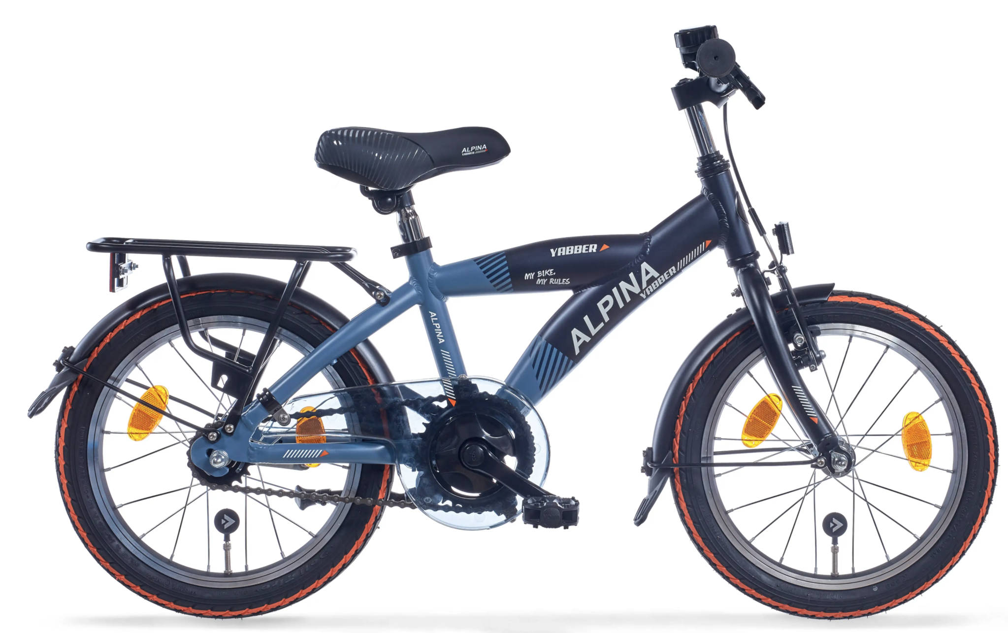 Yabber jongensfiets 16" Stone Blue - Navy Blue 4+