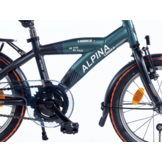Alpina Yabber jongensfiets 18" Pine Green Matt - Vivid Black Matt 5+
