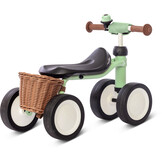 Pukylino oefenfiets met 4 wielen Pastel Green bundel 1+