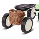 Pukylino oefenfiets met 4 wielen Pastel Green bundel 1+